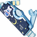 KRISHEET Big Space Astronaut Theme Pencil Box Space Theme Art Plastic Pencil Boxes (Set of 1, Blue)